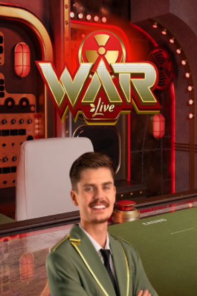 War Live — live game show game by Evolution — play at Casino Facts UK