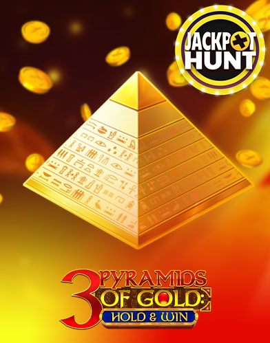 3 Pyramids of Gold Hold & Win progressive jackpot slot